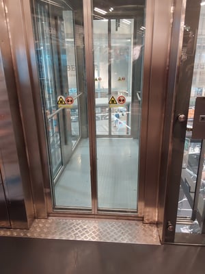 Elevator in shop